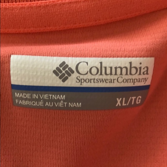 Columbia Orange Wicking Golf Polo. Sz. XL. - Picture 5 of 5